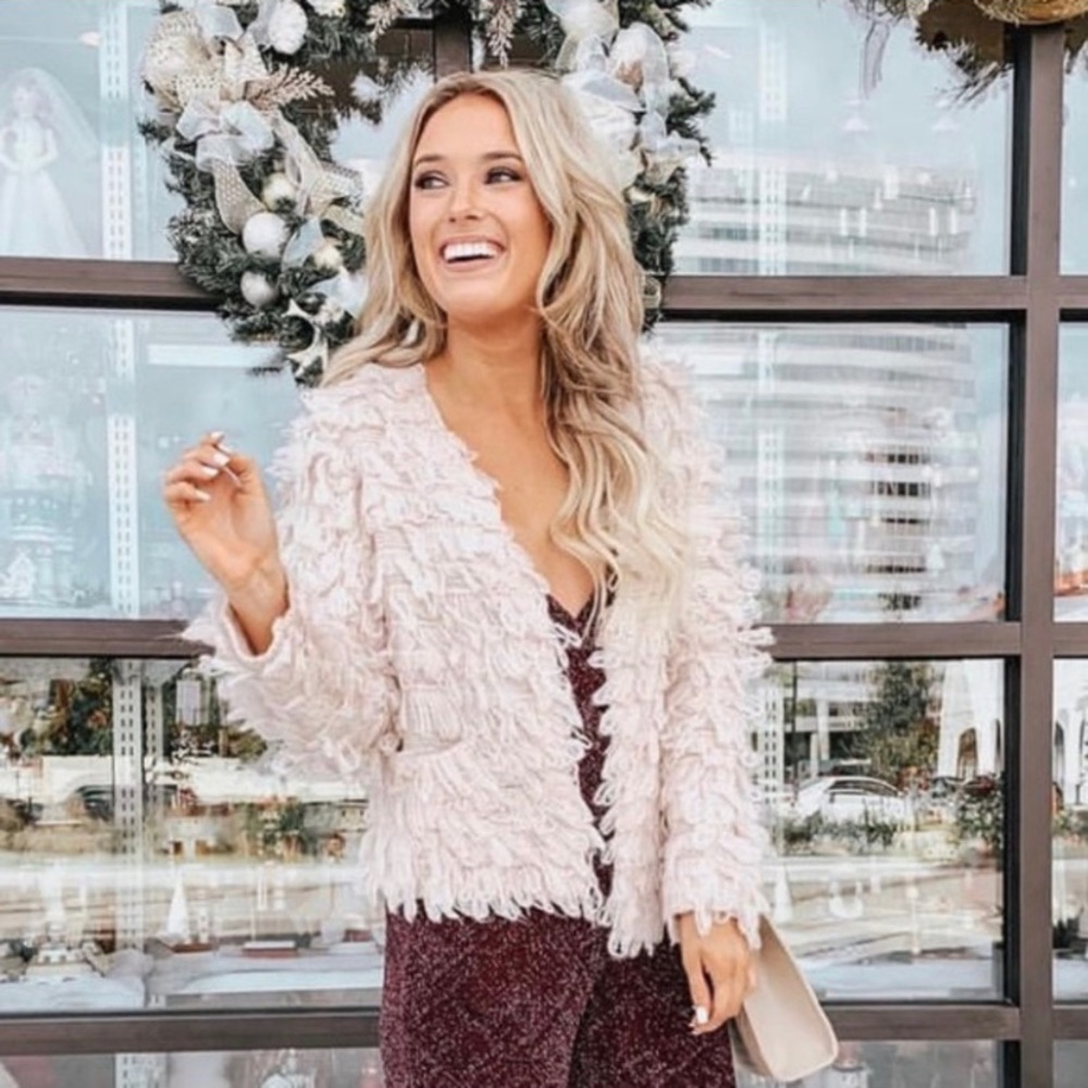 NWT ASTR the Label Blush Darby Cardigan Sweater